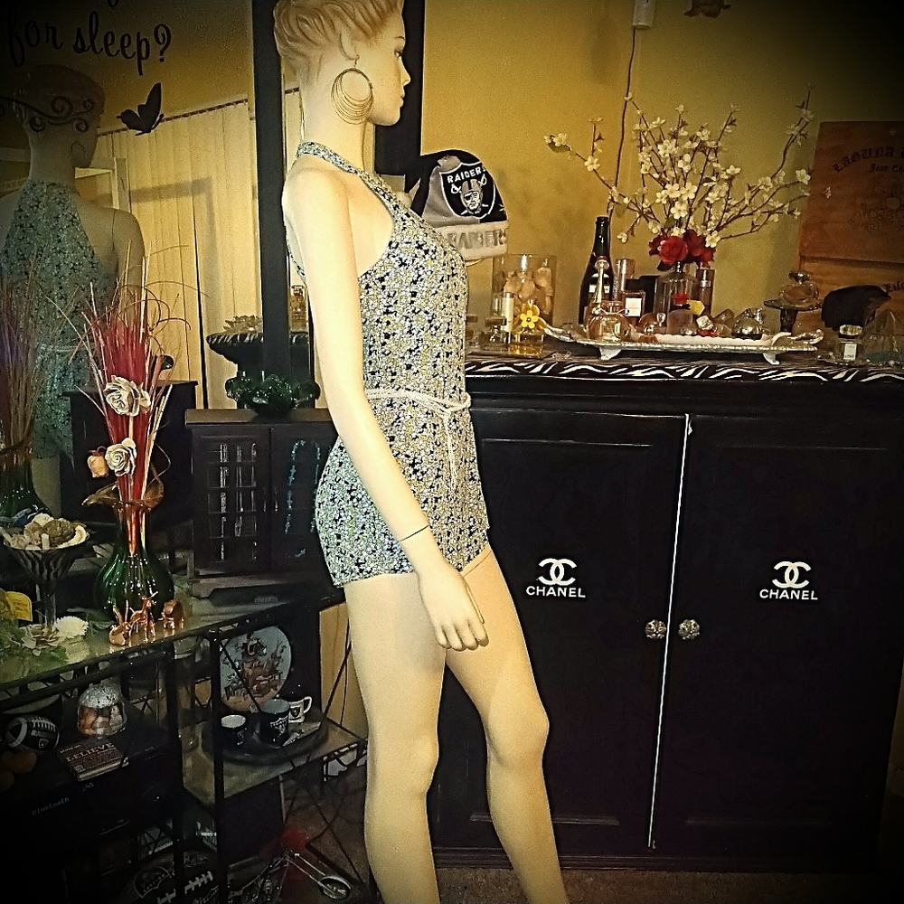 Forever 21 Romper With Flowers
